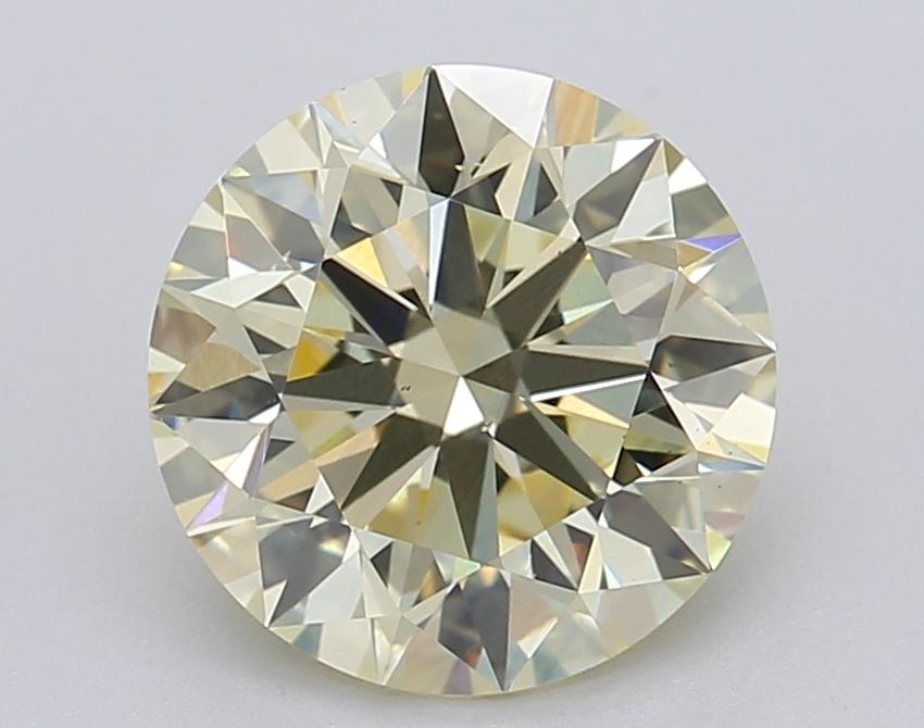 2.03 Ct. Fancy Light Yellow Round Lab Grown Diamond