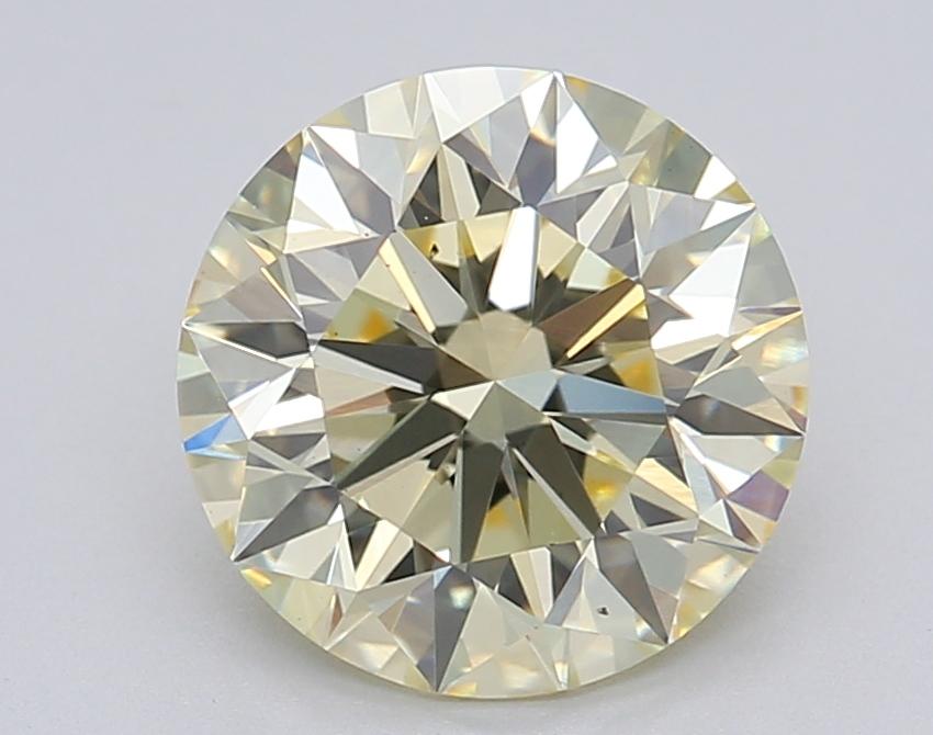 2.06 Ct. Fancy Light Yellow Round Lab Grown Diamond