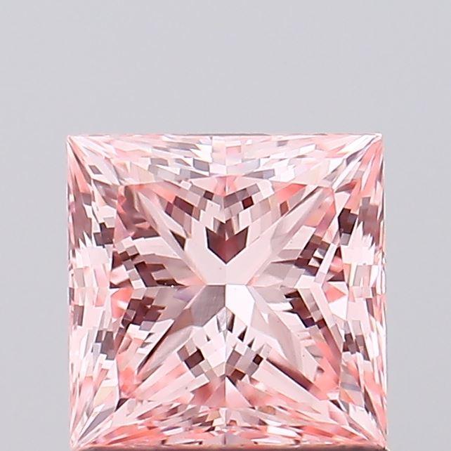 1.02 Ct. Fancy Intense Pink Princess Lab Grown Diamond