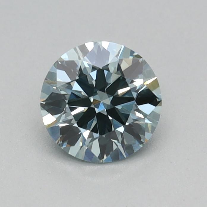0.30 Ct. Fancy Intense Bluish Green Round Lab Grown Diamond