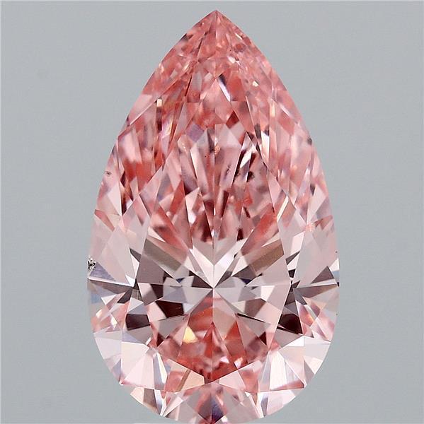 4.68 Ct. Fancy Vivid Pink Pear Lab Grown Diamond
