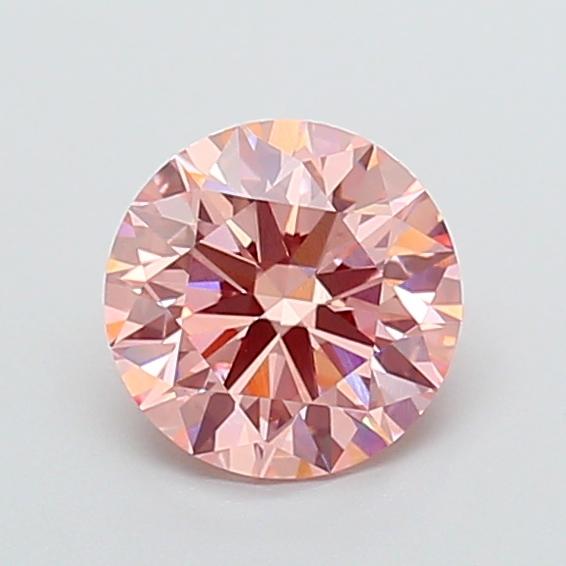 3.12 Ct. Fancy Vivid Pink Round Lab Grown Diamond
