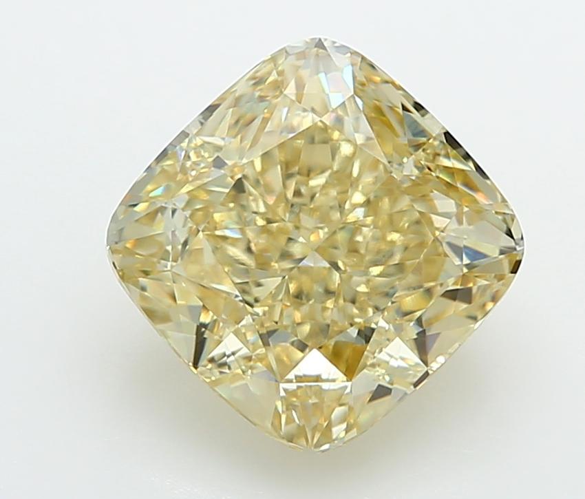 5.05 Ct. Fancy Intense  Yellow Cushion Lab Grown Diamond