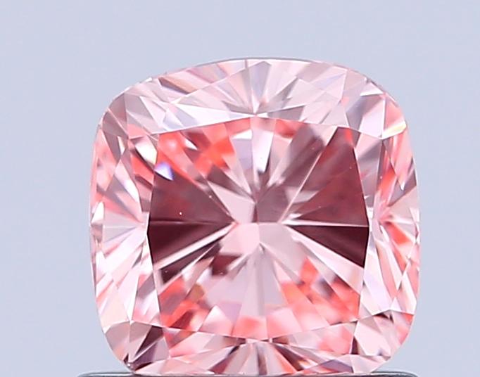 1.00 Ct. Fancy Intense Pink Cushion Lab Grown Diamond