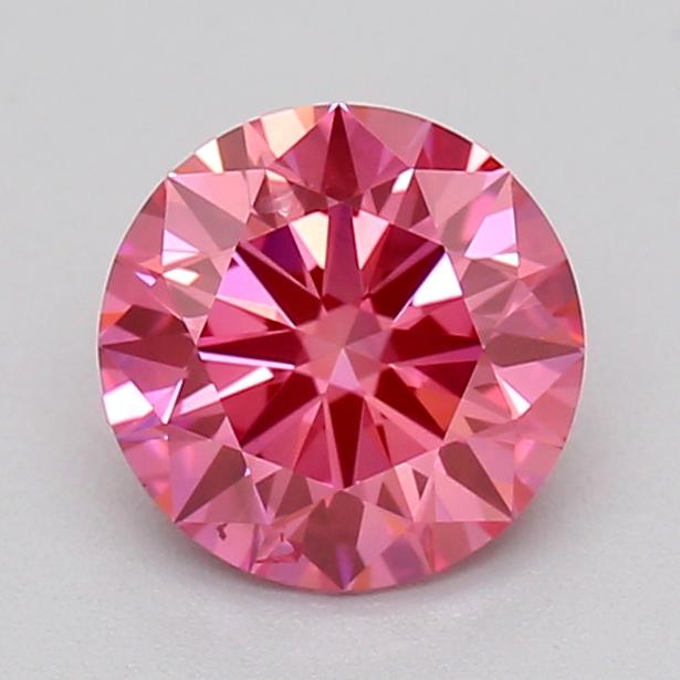 0.52 Ct. Fancy Vivid  Pink Round Lab Grown Diamond
