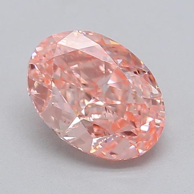 1.02 Ct. Fancy Intense  Pink Oval Lab Grown Diamond