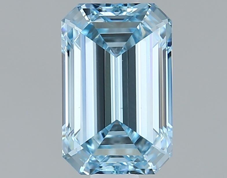 1.08 Ct. Fancy Intense Blue Emerald Lab Grown Diamond