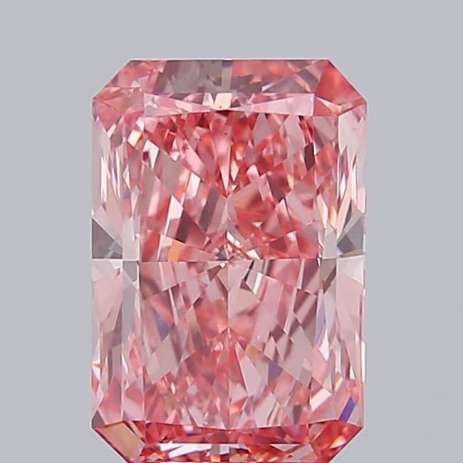 4.02 Ct. Fancy Vivid Pink Radiant Lab Grown Diamond