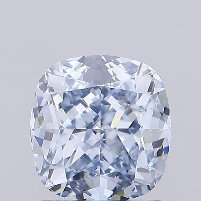 1.29 Ct. Fancy Light  Blue Cushion Lab Grown Diamond