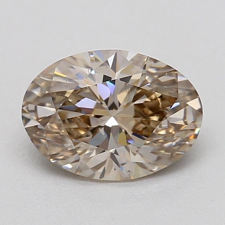 0.67 Ct. Very Light  Brown Oval Lab Grown Diamond