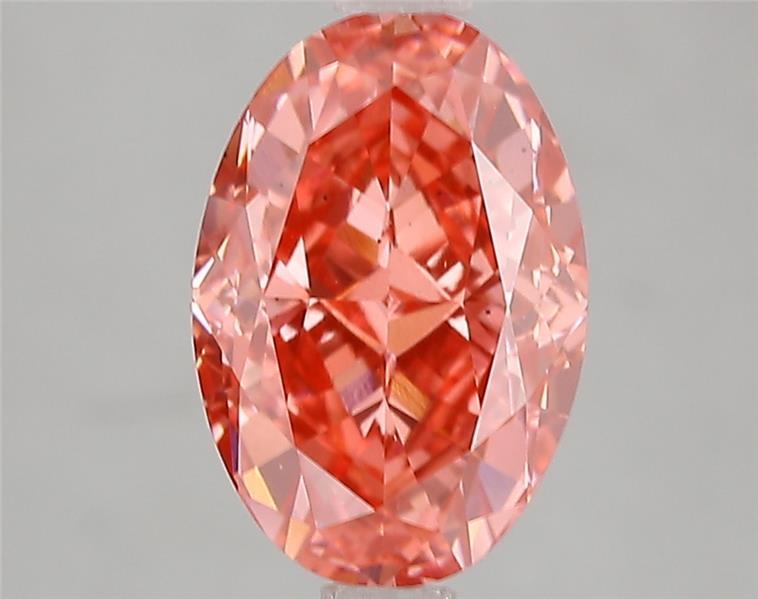 3.02 Ct. Fancy Vivid Pink Oval Lab Grown Diamond