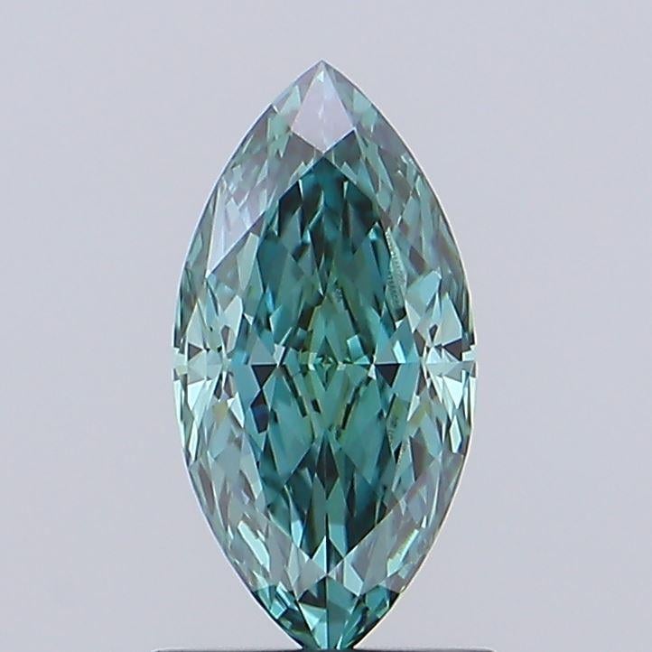 1.11 Ct. Fancy Vivid Green Marquise Lab Grown Diamond