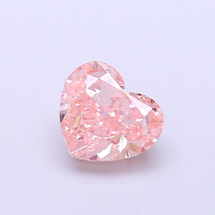 1.05 Ct. Fancy Intense  Pink Heart Lab Grown Diamond