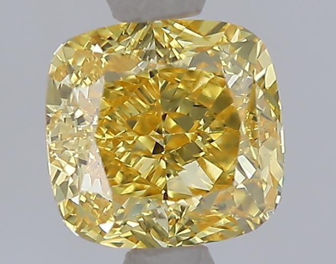 1.57 Ct. Fancy Vivid Yellow Yellow Cushion Lab Grown Diamond
