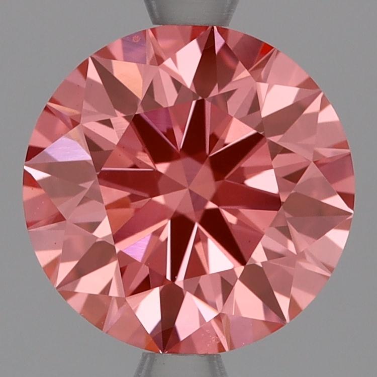 2.02 Ct. Fancy Vivid Pink Round Lab Grown Diamond