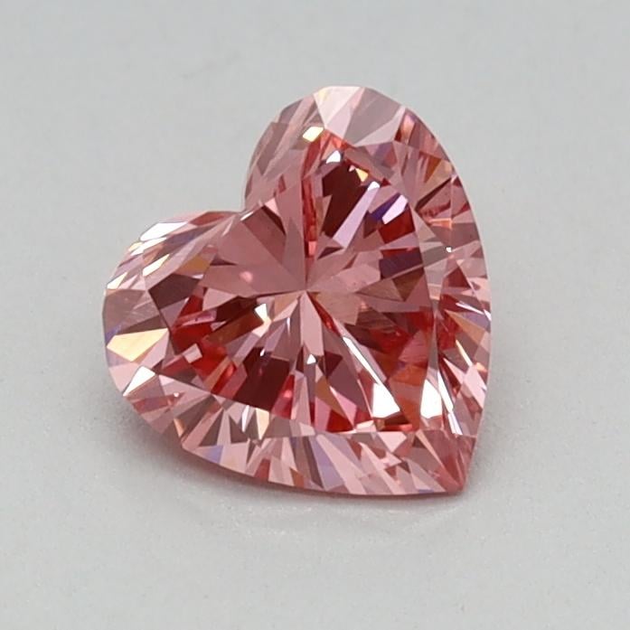 0.48 Ct. Fancy Vivid Pink Heart Lab Grown Diamond