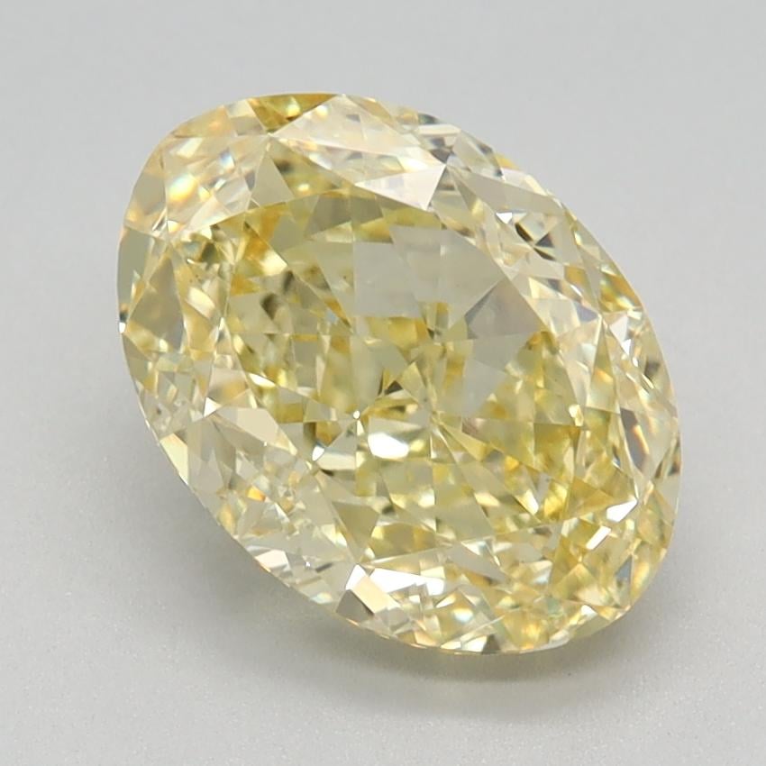 2.14 Ct. Fancy Intense Yellow Oval Lab Grown Diamond