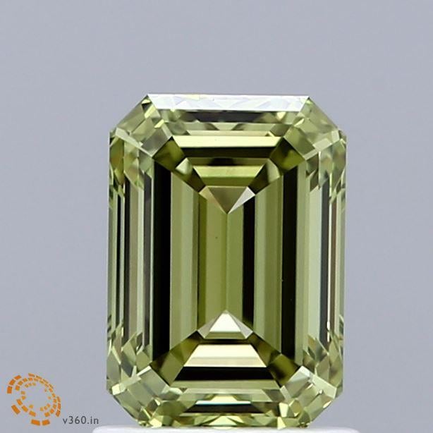1.43 Ct. Fancy Vivid Green Emerald Lab Grown Diamond
