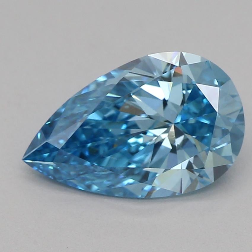 1.02 Ct. Fancy Vivid Blue Pear Lab Grown Diamond