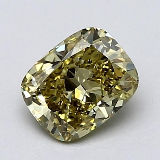 1.00 Ct. Fancy Yellow Cushion Lab Grown Diamond