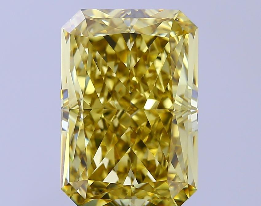 8.88 Ct. Fancy Intense  Yellow Radiant Lab Grown Diamond