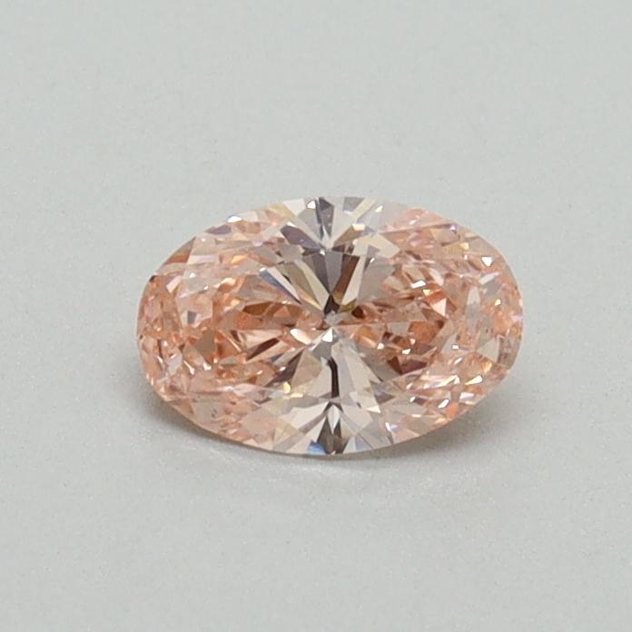 0.33 Ct. Fancy Intense Pink Oval Lab Grown Diamond