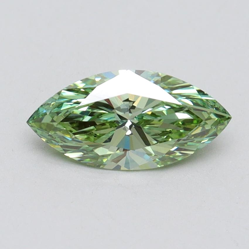 1.03 Ct. Fancy Vivid Green Marquise Lab Grown Diamond