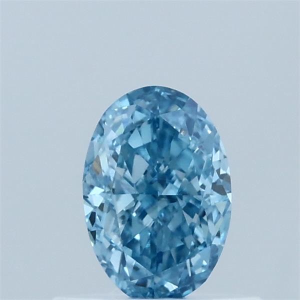 0.59 Ct. Fancy Vivid Blue Oval Lab Grown Diamond