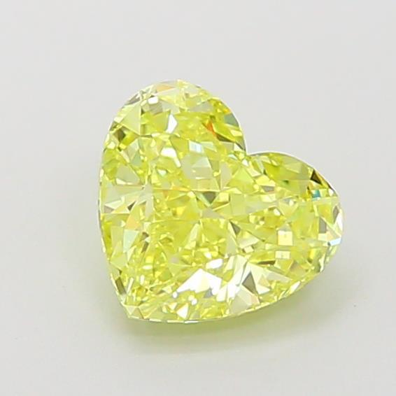 1.20 Ct. Fancy Vivid  Yellow Heart Lab Grown Diamond