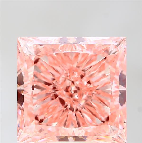 9.66 Ct. Fancy Vivid Pink Princess Lab Grown Diamond