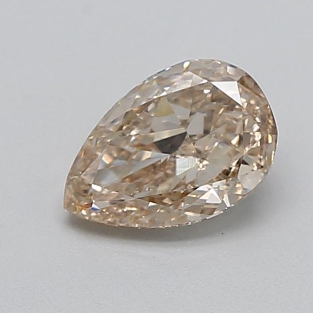 0.70 Ct. Very Light  Brown Pear Lab Grown Diamond