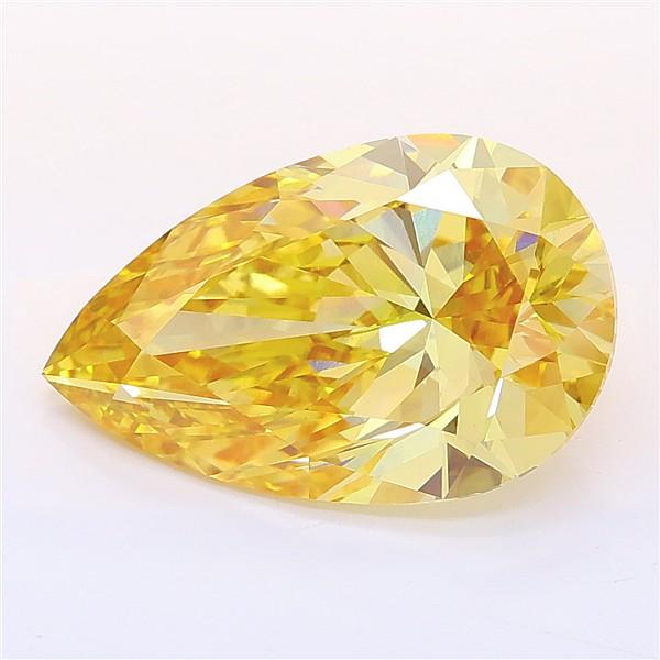 5.17 Ct. Fancy Intense Yellow Pear Lab Grown Diamond