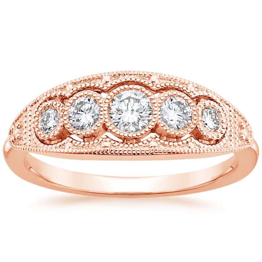 Rose Gold Viola Diamond Ring