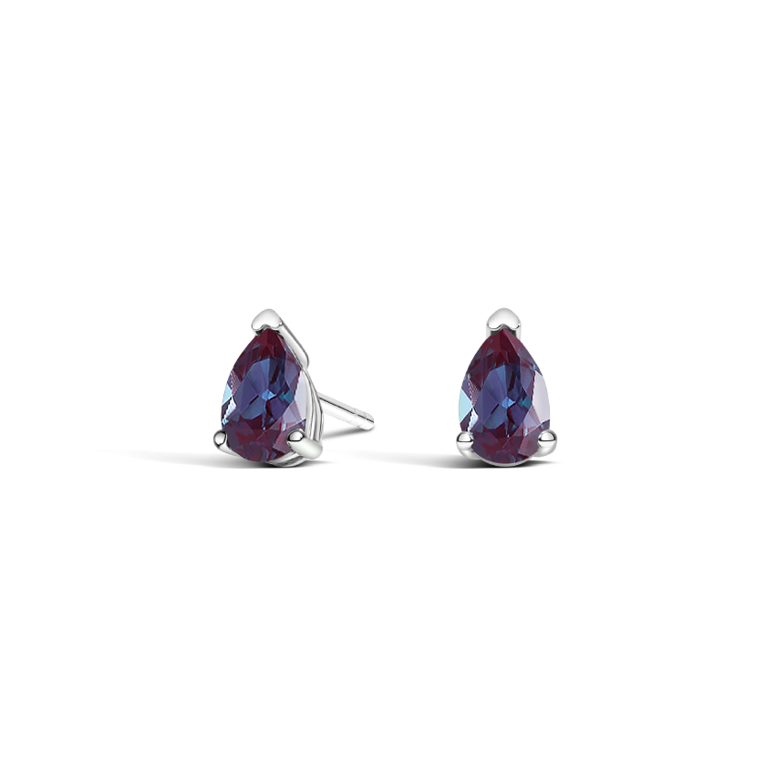 Pear Lab Alexandrite Stud Earrings - Brilliant Earth