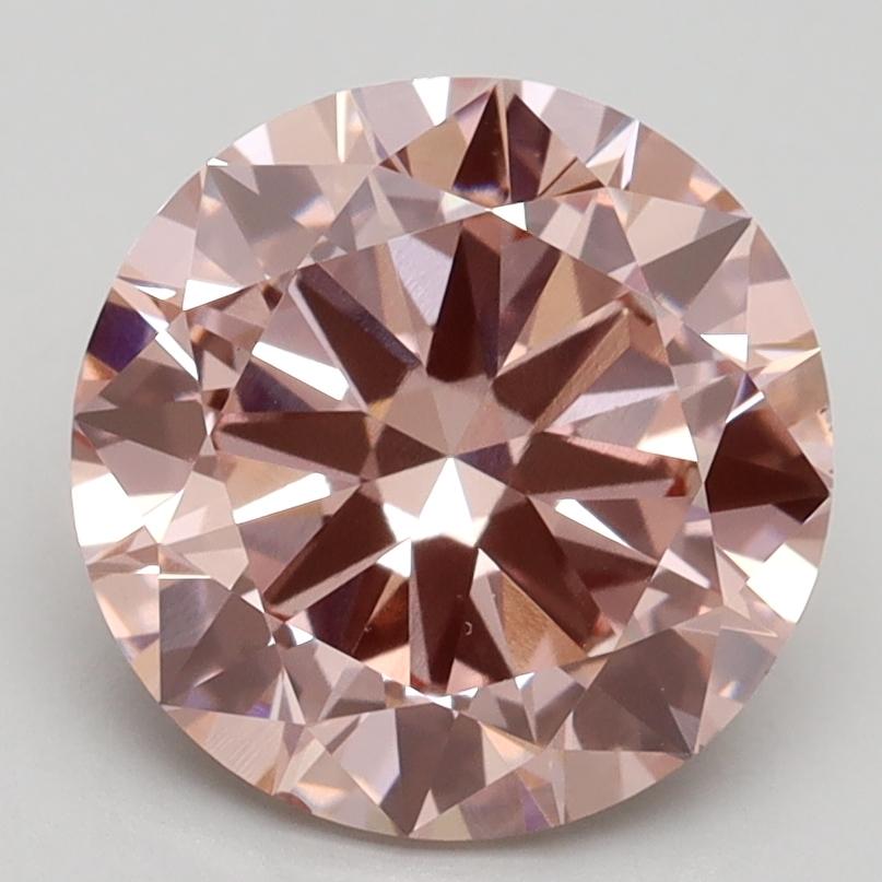3.00 Ct. Fancy Intense Pink Round Lab Grown Diamond