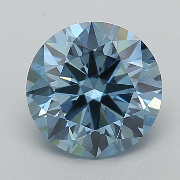 1.41 Ct. Fancy Vivid Blue Round Lab Grown Diamond