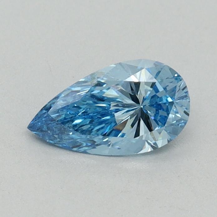 0.44 Ct. Fancy Vivid Blue Pear Lab Grown Diamond