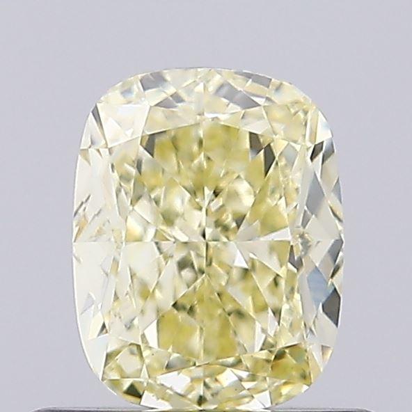0.66 Ct. Fancy Yellow Cushion Lab Grown Diamond