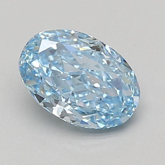 1.04 Ct. Fancy Vivid Blue Oval Lab Grown Diamond