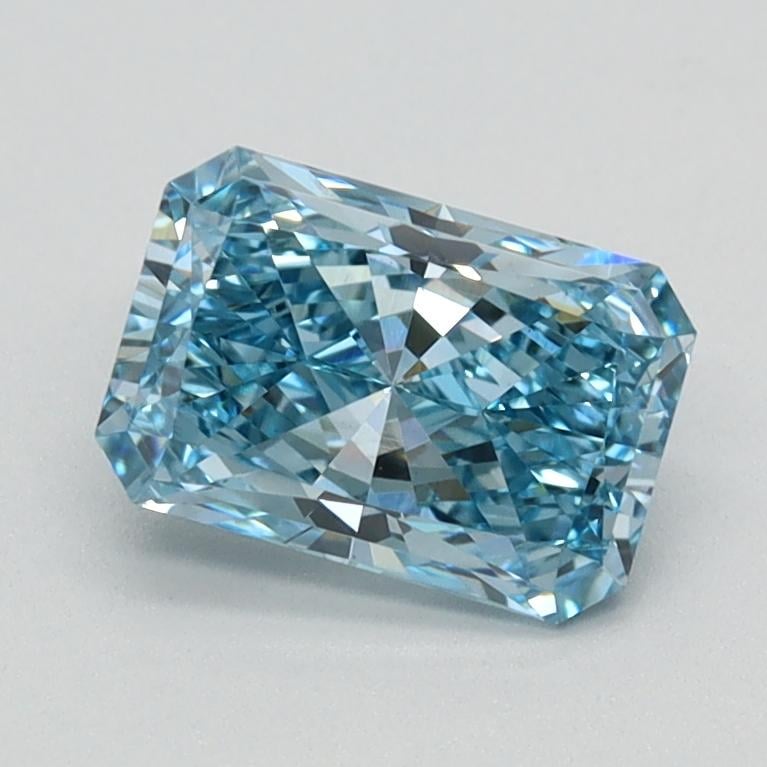 0.90 Ct. Fancy Vivid Blue Radiant Lab Grown Diamond