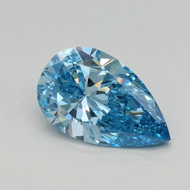 0.53 Ct. Fancy Vivid Blue Pear Lab Grown Diamond