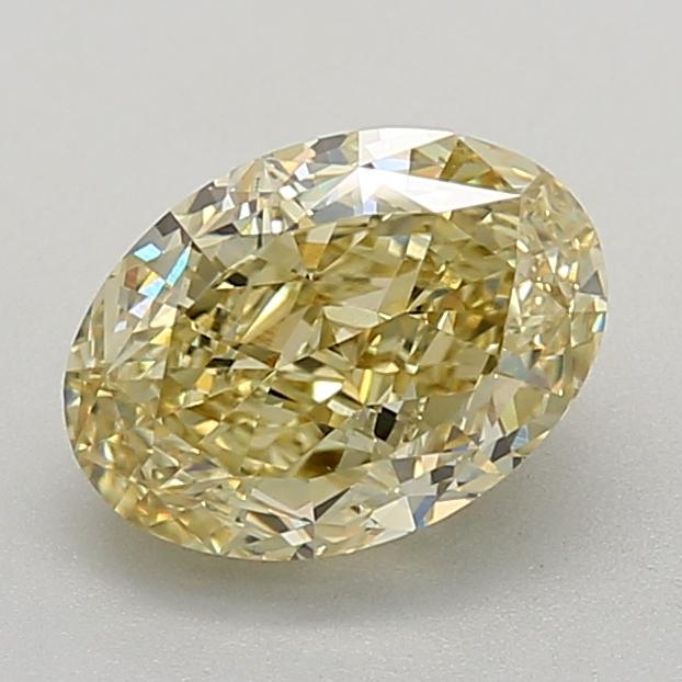2.54 Ct. Fancy Intense Yellow Oval Lab Grown Diamond