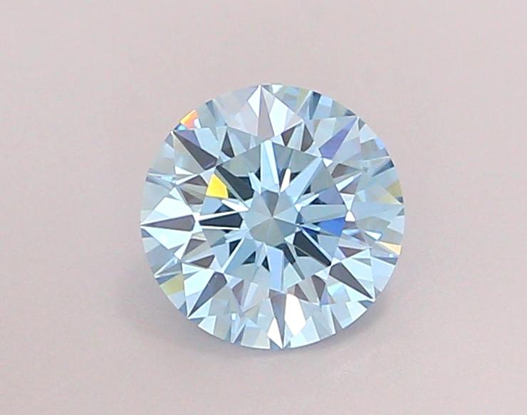 1.07 Ct. Fancy Vivid Blue Round Lab Grown Diamond