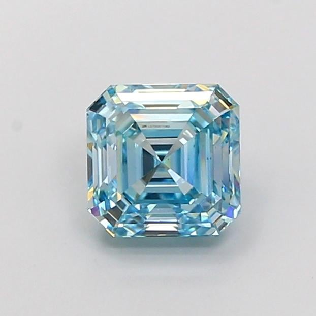 1.78 Ct. Fancy Vivid Blue Asscher Lab Grown Diamond