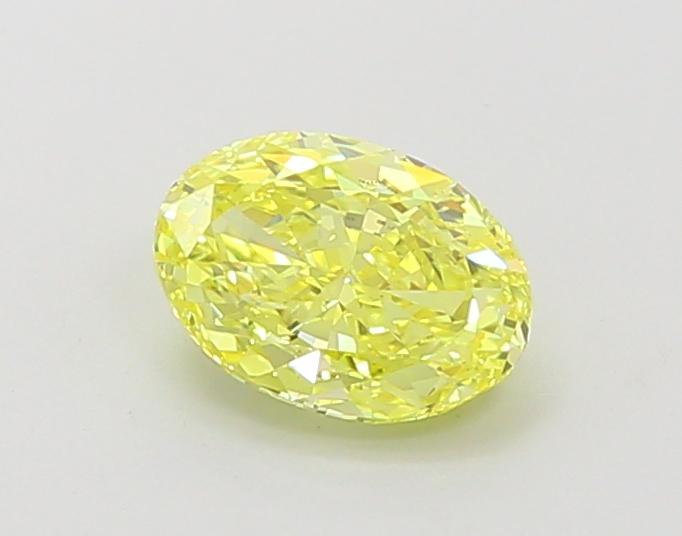 1.0 Ct. Fancy Vivid Yellow Oval Lab Grown Diamond