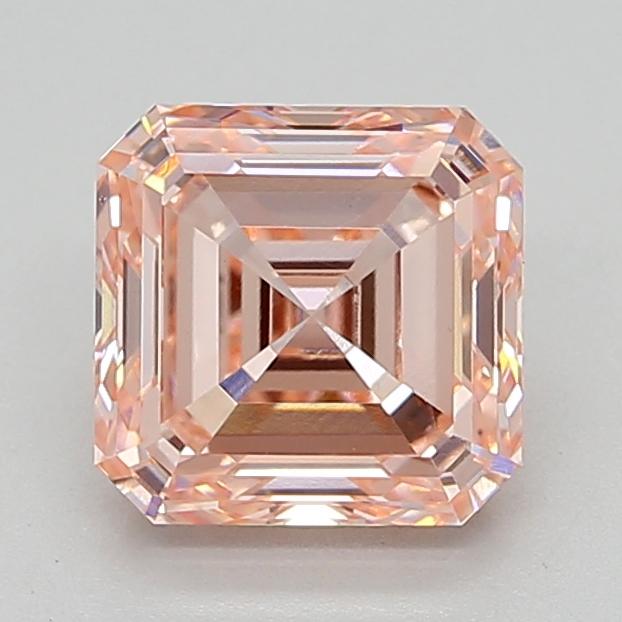 3.02 Ct. Fancy Intense  Pink Asscher Lab Grown Diamond