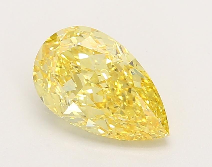 1.66 Ct. Fancy Vivid Yellow Pear Lab Grown Diamond