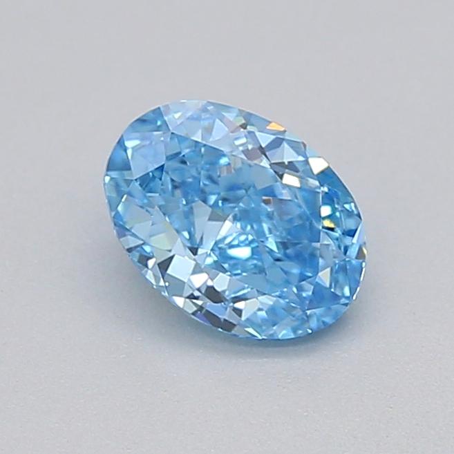 0.31 Ct. Fancy Vivid  Blue Oval Lab Grown Diamond