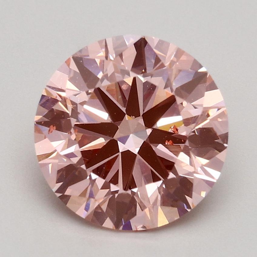 1.72 Ct. Fancy Intense Pink Round Lab Grown Diamond