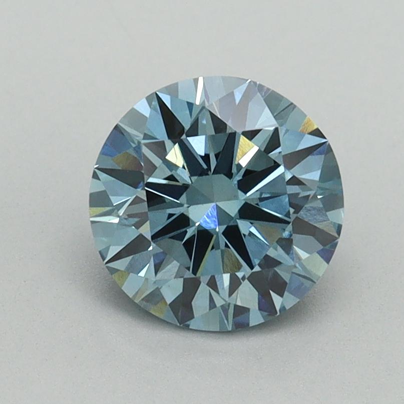 1.16 Ct. Fancy Vivid Blue Round Lab Grown Diamond